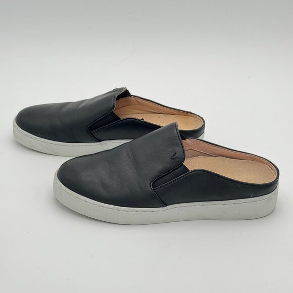 Vionic Dakota Womens 6.5 Black Genuine Leather Slip On Mule Flats Comfort Casual - Picture 11 of 11